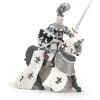 PAPO FIGURINĂ CAVALER CU PENE ALB