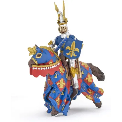PAPO FIGURINĂ CAVALER CRIN ALBASTRU