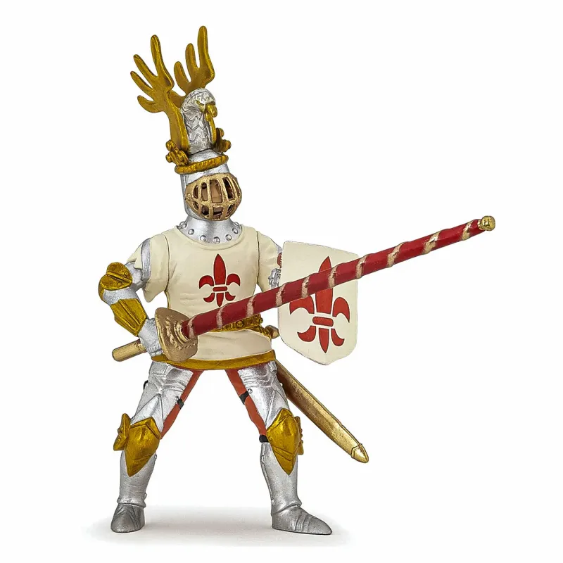 PAPO FIGURINĂ CAVALER CRIN ALB