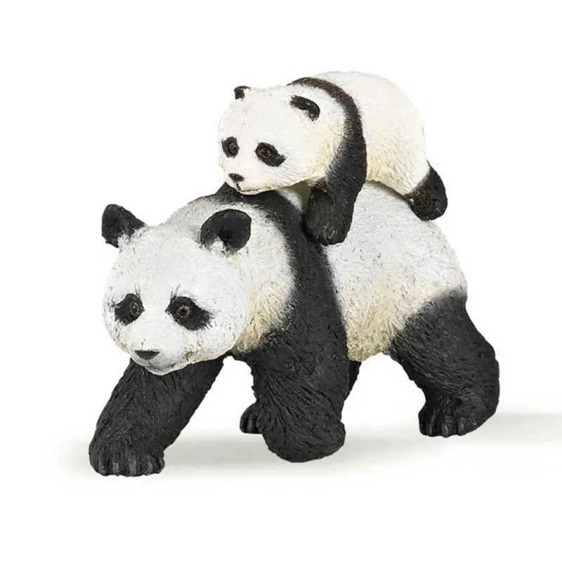 PAPO FIGURINĂ URSULET PANDA CU PUI