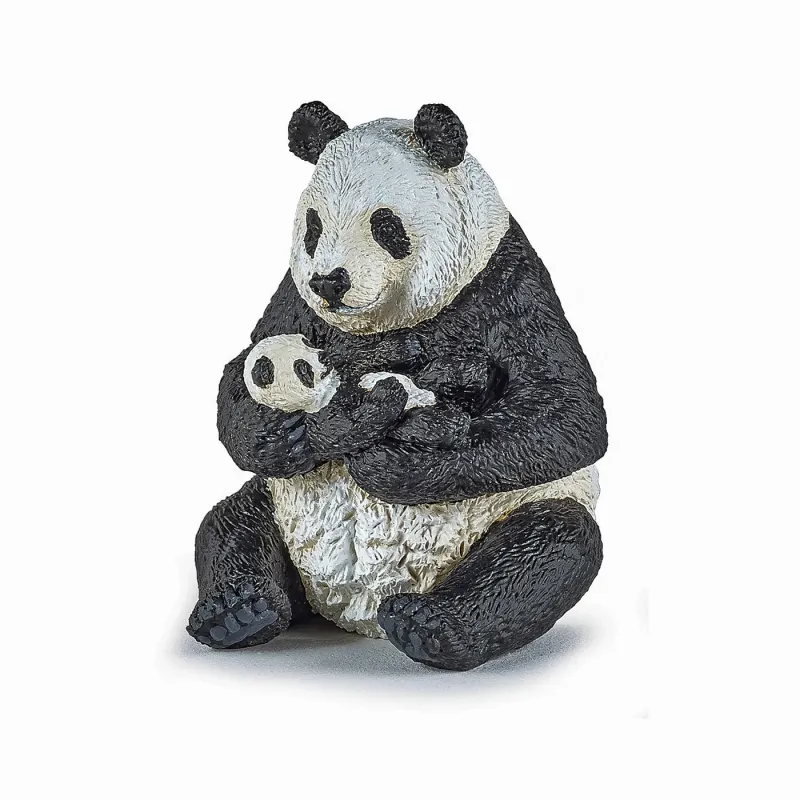 PAPO FIGURINĂ URS PANDA SEZAND CU PUI IN BRATE