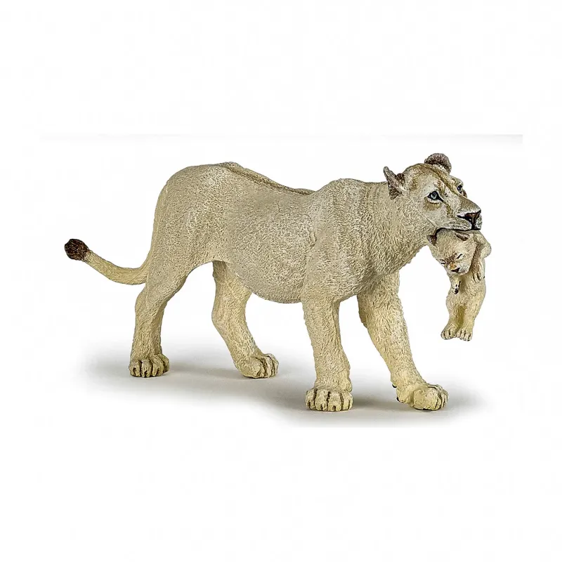 PAPO FIGURINĂ LEOAICA ALBA CU PUI
