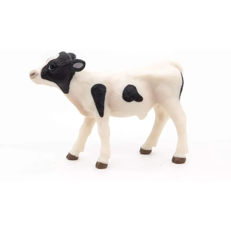 PAPO FIGURINĂ VITEL ALB CU NEGRU