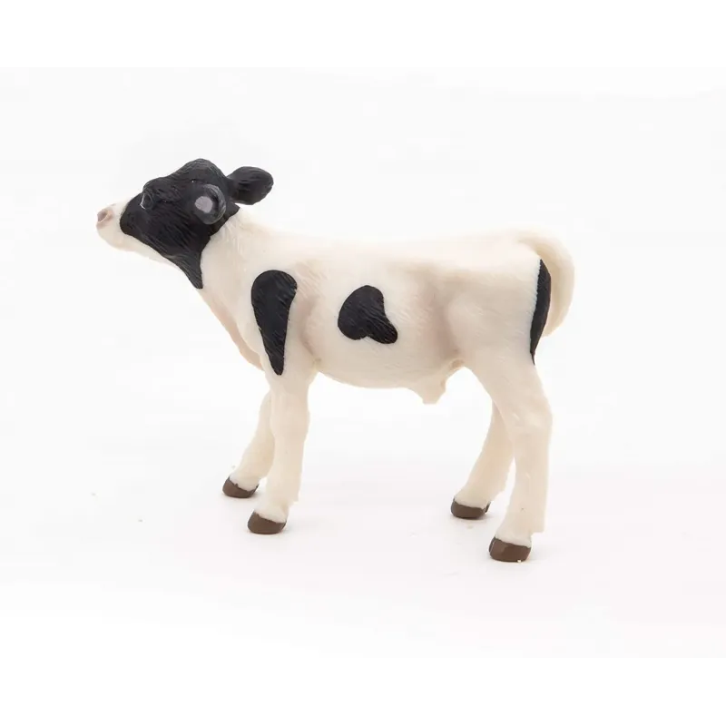 PAPO FIGURINĂ VITEL ALB CU NEGRU