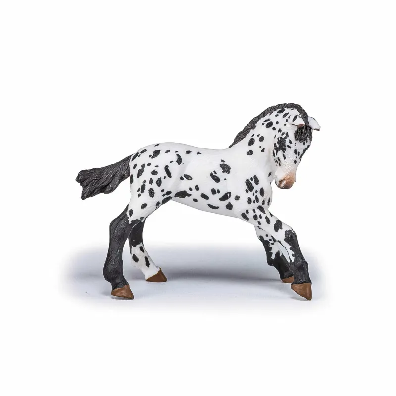 PAPO FIGURINĂ MANZ APPALOOSA NEGRU