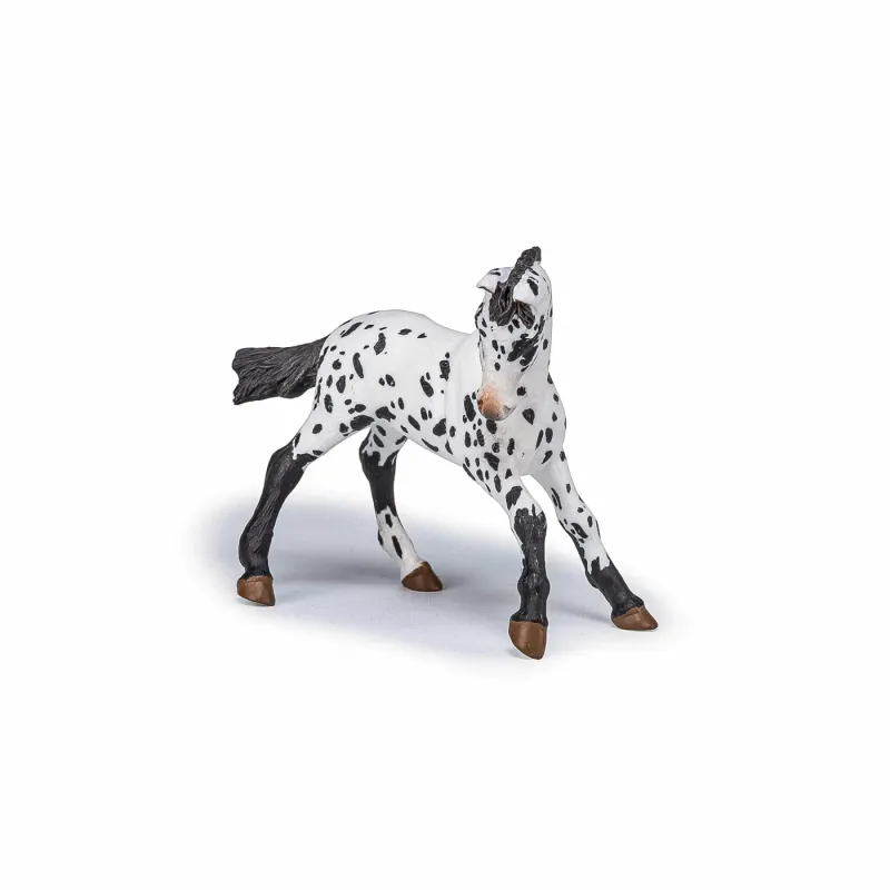 PAPO FIGURINĂ MANZ APPALOOSA NEGRU