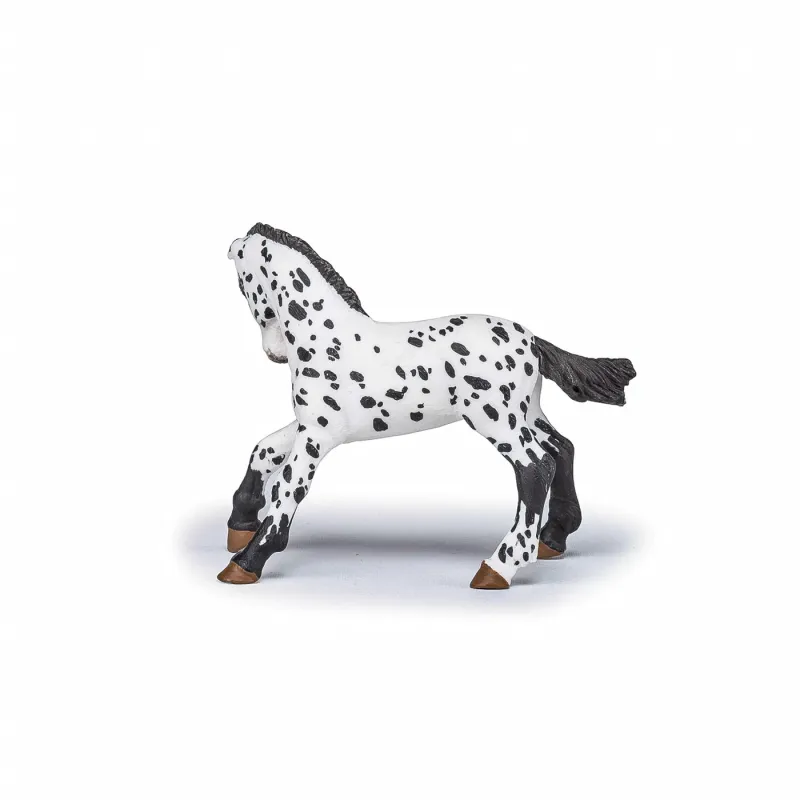 PAPO FIGURINĂ MANZ APPALOOSA NEGRU