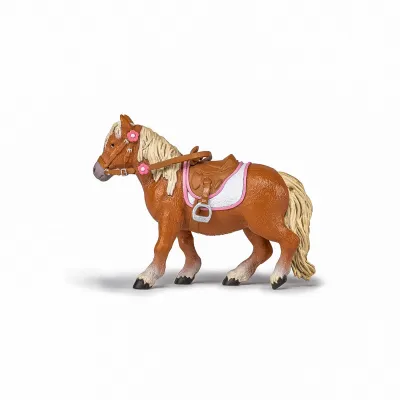PAPO FIGURINĂ PONEI SHETLAND CU SA