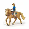 PAPO FIGURINĂ SET COWGIRL (VACARITA) PE CAL USA