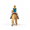 PAPO FIGURINĂ SET COWGIRL (VACARITA) PE CAL USA