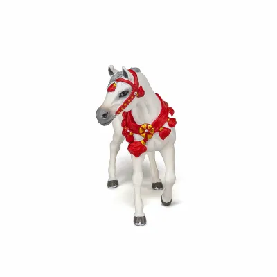 PAPO FIGURINĂ CAL ARAB ALB DE PARADA