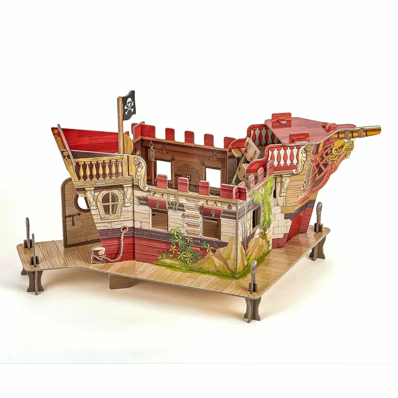 PAPO FIGURINĂ PUZZLE 3D CORABIE PIRATI
