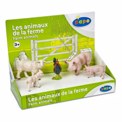 PAPO FIGURINĂ SET 5 ANIMALE DE LA FERMA