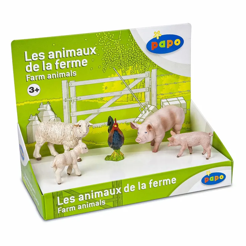 PAPO FIGURINĂ SET 5 ANIMALE DE LA FERMA
