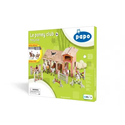 PAPO FIGURINĂ SET PONEY CLUB-BOXA CARTON+4 FIGURINE