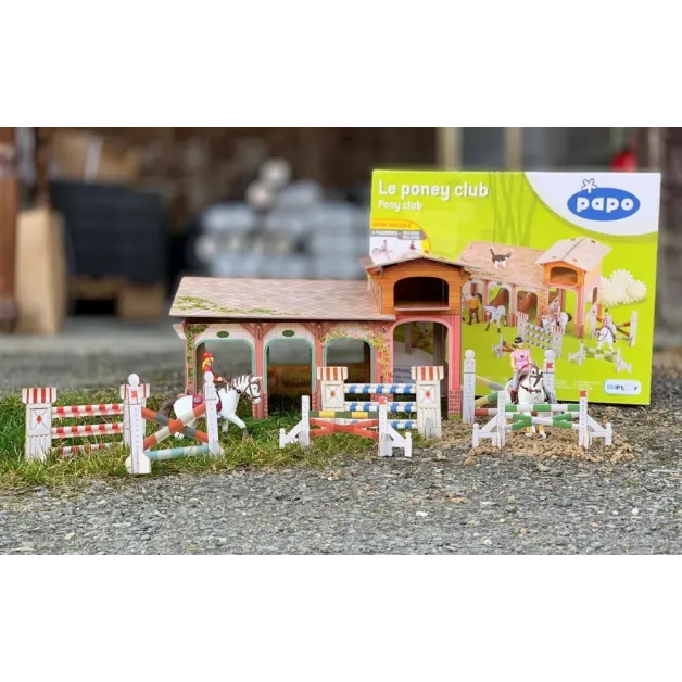 PAPO FIGURINĂ SET PONEY CLUB-BOXA CARTON+4 FIGURINE