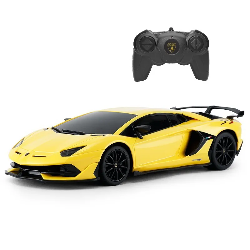 MAȘINĂ CU TELECOMANDĂ LAMBORGHINI GALBEN CU SCARA 1 LA 24