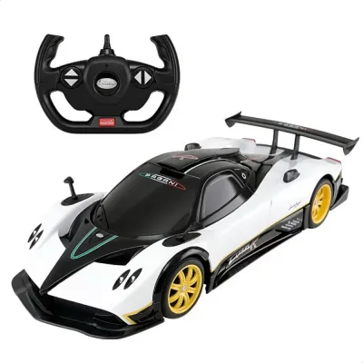 MAȘINĂ CU TELECOMANDĂ PAGANI ZONDA R ALB CU SCARA 1 LA 14