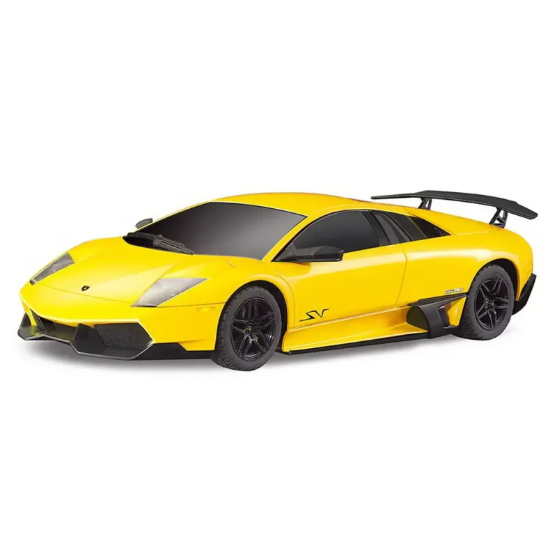 MAȘINĂ CU TELECOMANDĂ LAMBORGHINI MURCIELAGO LP670 GALBEN CU SCARA 1 LA 24