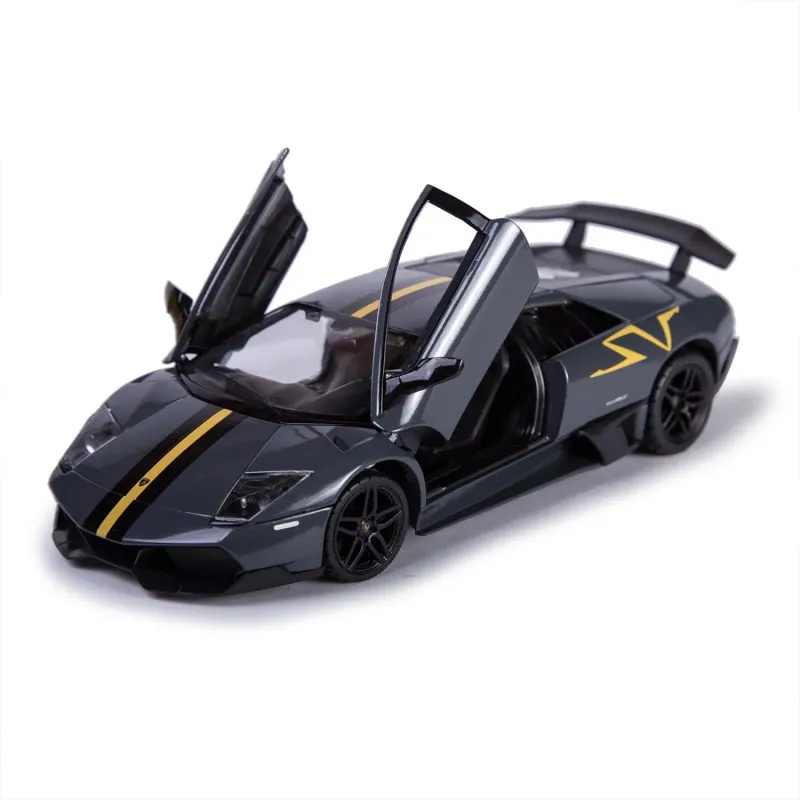Machetă auto Rastar - LAMBORGHINI Murcielago LP670-4 Gri/Galben - [1:24]