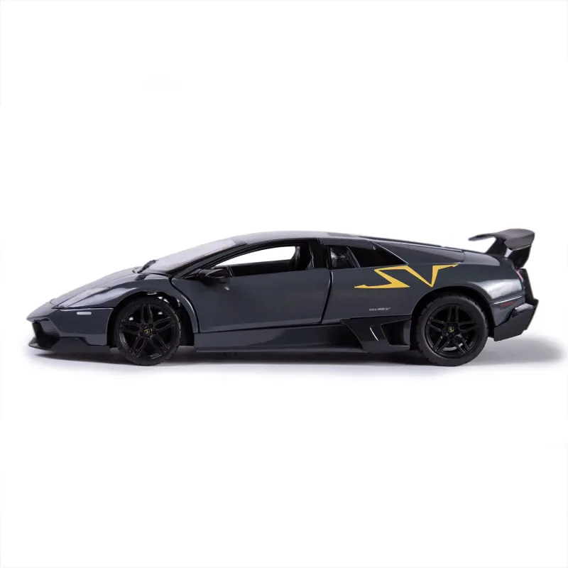 Machetă auto Rastar - LAMBORGHINI Murcielago LP670-4 Gri/Galben - [1:24]