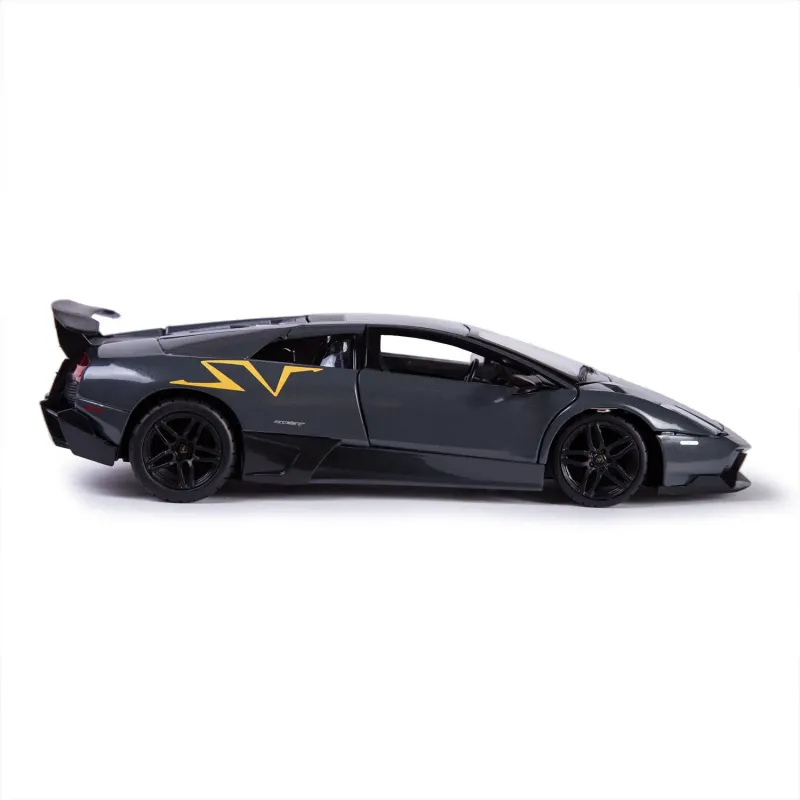 Machetă auto Rastar - LAMBORGHINI Murcielago LP670-4 Gri/Galben - [1:24]