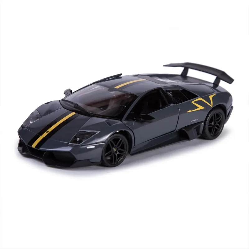 Machetă auto Rastar - LAMBORGHINI Murcielago LP670-4 Gri/Galben - [1:24]