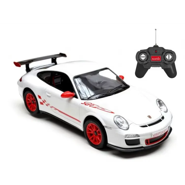 MAȘINĂ CU TELECOMANDĂ PORSCHE GT3 RS ALB CU SCARA 1 LA 24