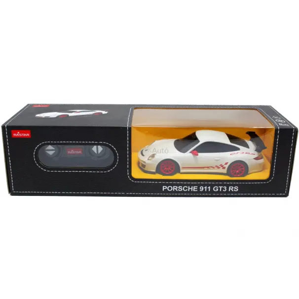 MAȘINĂ CU TELECOMANDĂ PORSCHE GT3 RS ALB CU SCARA 1 LA 24