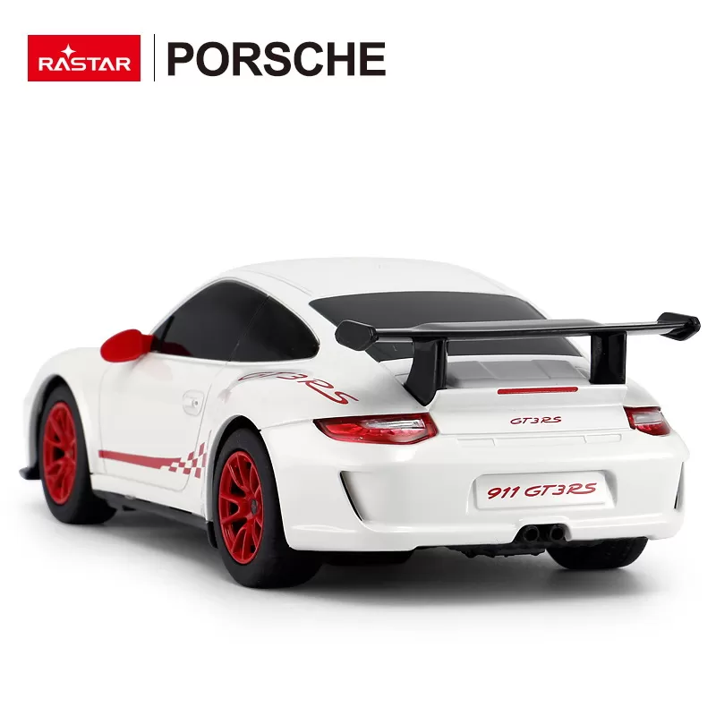 MAȘINĂ CU TELECOMANDĂ PORSCHE GT3 RS ALB CU SCARA 1 LA 24