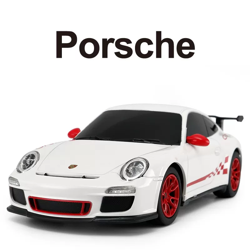 MAȘINĂ CU TELECOMANDĂ PORSCHE GT3 RS ALB CU SCARA 1 LA 24