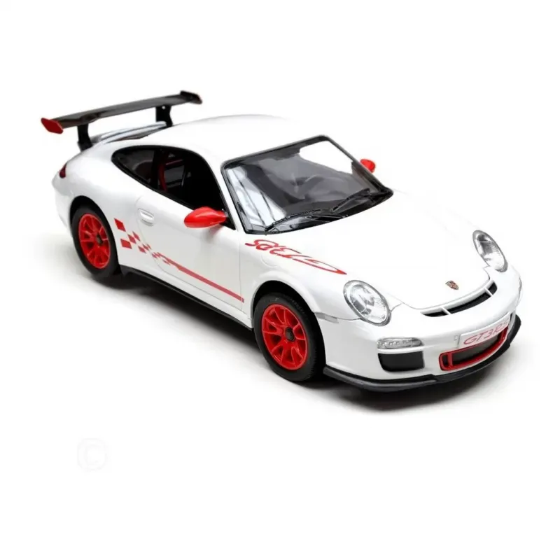 MAȘINĂ CU TELECOMANDĂ PORSCHE GT3 RS ALB CU SCARA 1 LA 24