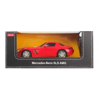 MAȘINĂ CU TELECOMANDĂ MERCEDES-BENZ SLS AMG ROSU SCARA 1 LA 24