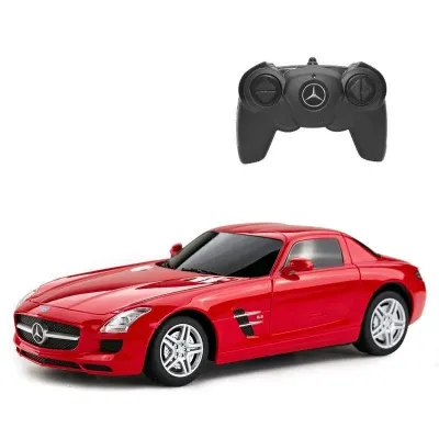 MAȘINĂ CU TELECOMANDĂ MERCEDES-BENZ SLS AMG ROSU SCARA 1 LA 24