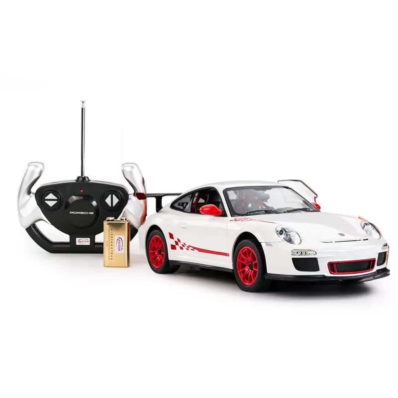 MAȘINĂ CU TELECOMANDĂ PORSCHE GT3 ALB CU SCARA 1 LA 14