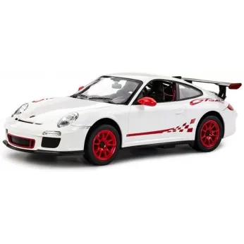 MAȘINĂ CU TELECOMANDĂ PORSCHE GT3 ALB CU SCARA 1 LA 14