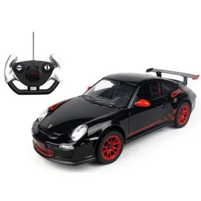 MAȘINĂ CU TELECOMANDĂ PORSCHE GT3 NEGRU CU SCARA 1 LA 14