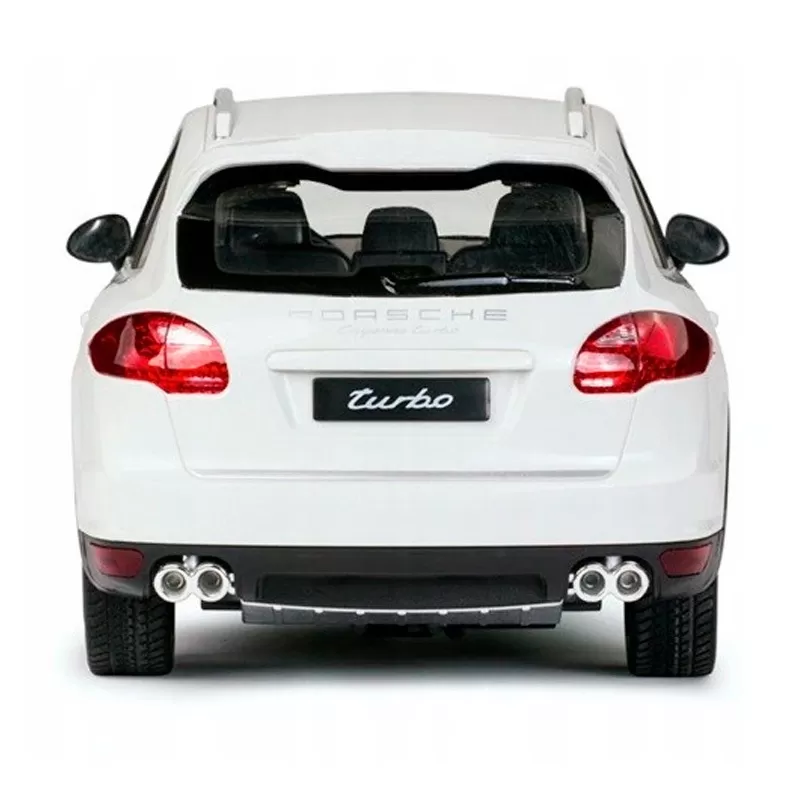 MAȘINĂ CU TELECOMANDĂ PORSCHE CAYENNE TURBO ALB CU SCARA 1 LA 14