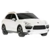 MAȘINĂ CU TELECOMANDĂ PORSCHE CAYENNE TURBO ALB CU SCARA 1 LA 24