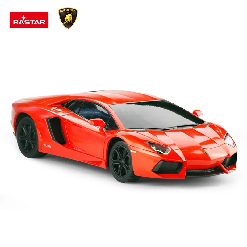 MAȘINĂ CU TELECOMANDĂ LAMBORGHINI AVENTADOR ROSU CU SCARA 1 LA 24