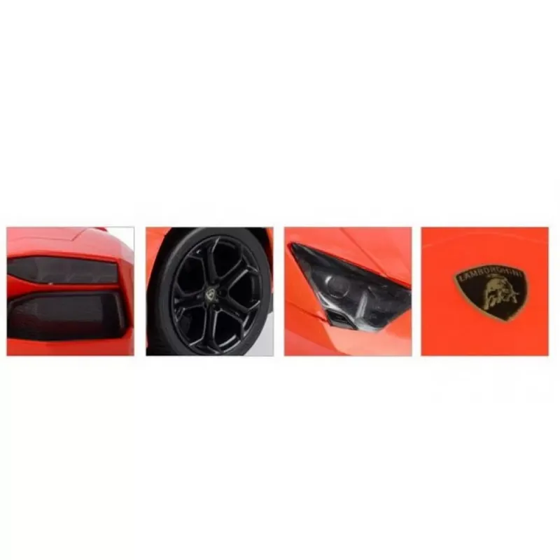 MAȘINĂ CU TELECOMANDĂ LAMBORGHINI AVENTADOR ROSU CU SCARA 1 LA 24