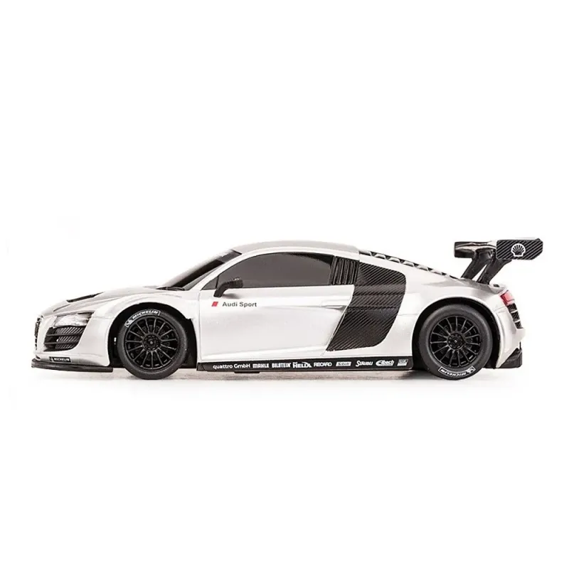 MAȘINĂ CU TELECOMANDĂ AUDI R8 ALB CU SCARA 1 LA 24