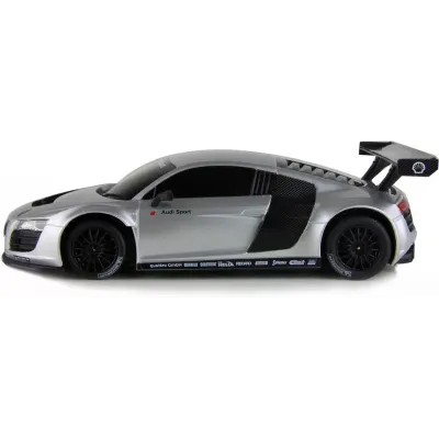 MAȘINĂ CU TELECOMANDĂ AUDI R8 ARGINTIU CU SCARA 1 LA 24
