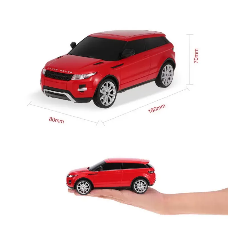 MAȘINĂ CU TELECOMANDĂ RANGE ROVER EVOQUE ROSU SCARA 1 LA 24
