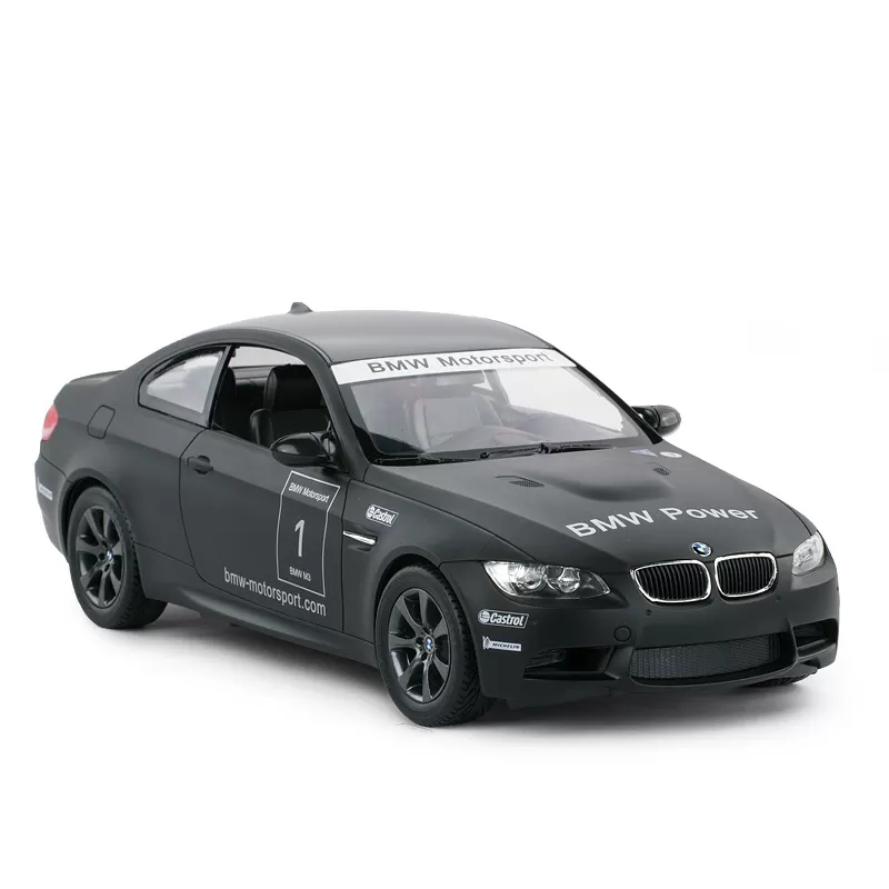 MAȘINĂ CU TELECOMANDĂ BMW M3 NEGRU CU SCARA 1 LA 14
