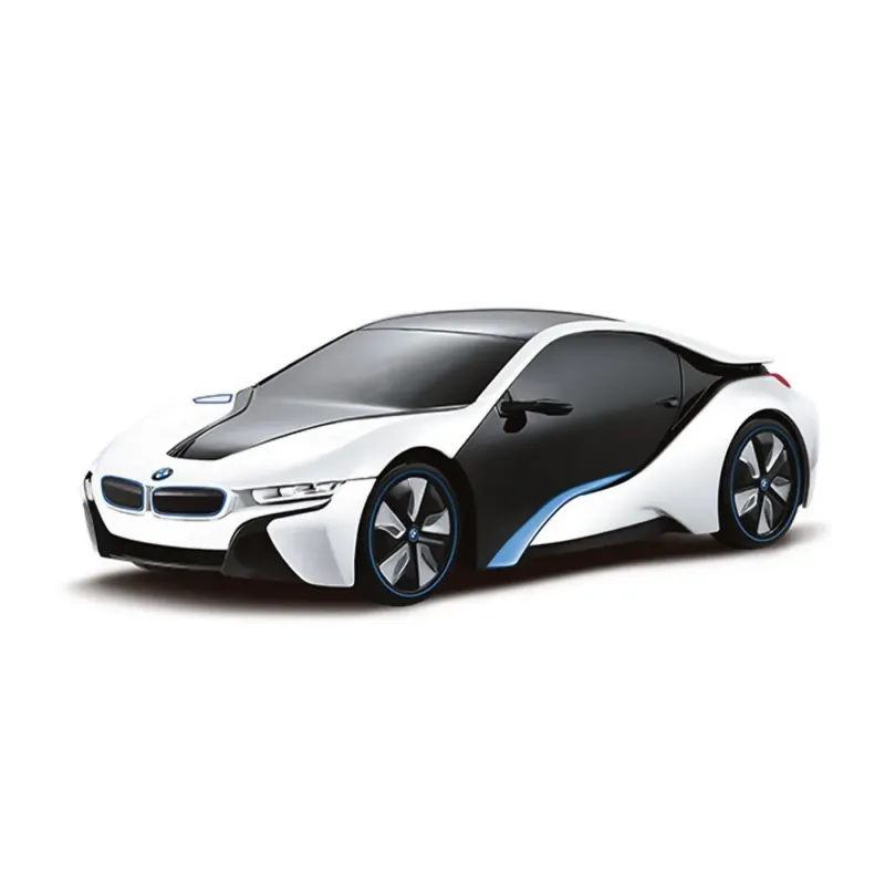 MAȘINĂ CU TELECOMANDĂ BMW I8 ALBA SCARA 1 LA 24