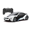MAȘINĂ CU TELECOMANDĂ BMW I8 ALBA SCARA 1 LA 24