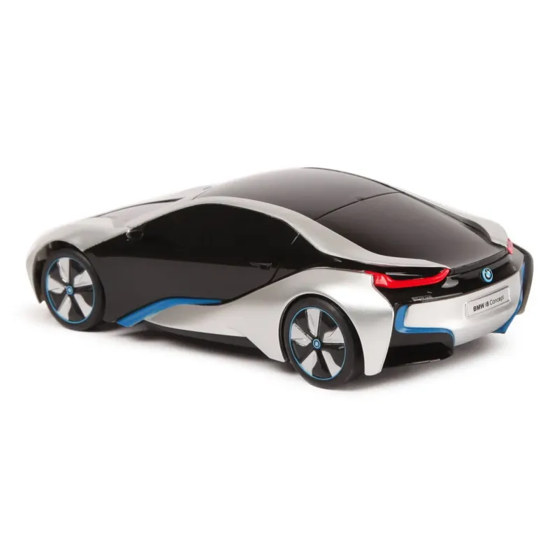 MAȘINĂ CU TELECOMANDĂ BMW I8 ARGINTIE SCARA 1 LA 24