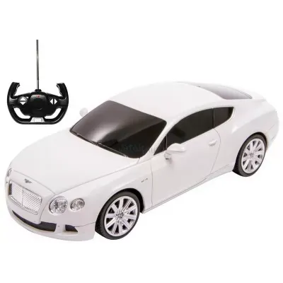 MAȘINĂ CU TELECOMANDĂ BENTLEY CONTINENTAL GT ALB CU SCARA 1 LA 24