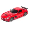 MAȘINĂ CU TELECOMANDĂ MERCEDES-BENZ SLS AMG ROSU CU SCARA 1 LA 18